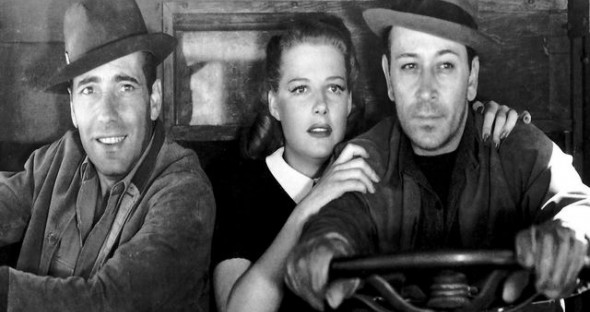 Humphrey Bogart, Ann Sheridan si George Raft in "They drive by night"